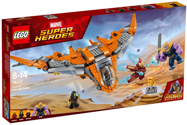  «Конструктор LEGO Super Heroes Marvel Танос: последняя битва 674 детали (76107) », бренда LEGO - фото №1
