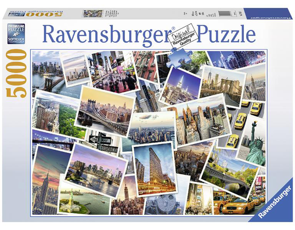  «Пазл Ravensburger Нью-Йорк никогда не спит 5000 элементов (RSV-174331)», бренда Ravensburger - фото №1