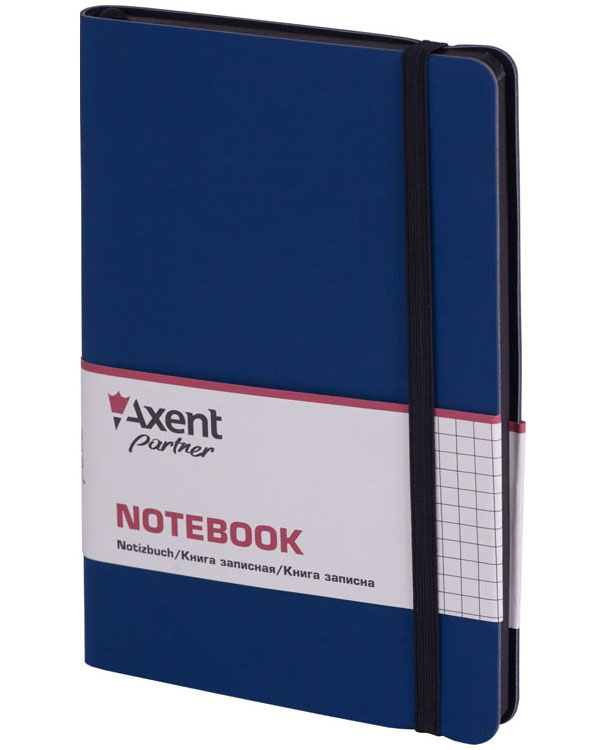  «Книга записная Axent Partner Soft 96 листов в клетку синяя (8206-02-A)», бренда Axent - фото №1