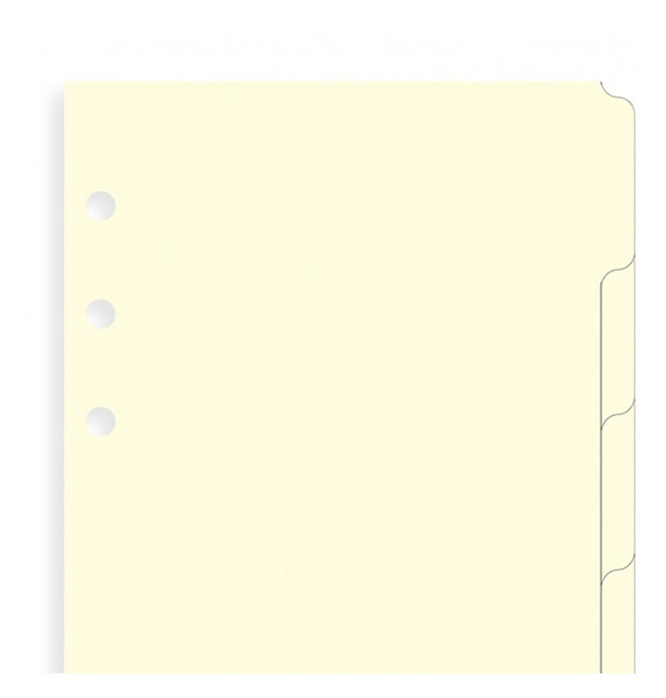  «Разделители универсальные Filofax Personal Cream 6 секций (131680)», бренда Filofax - фото №1
