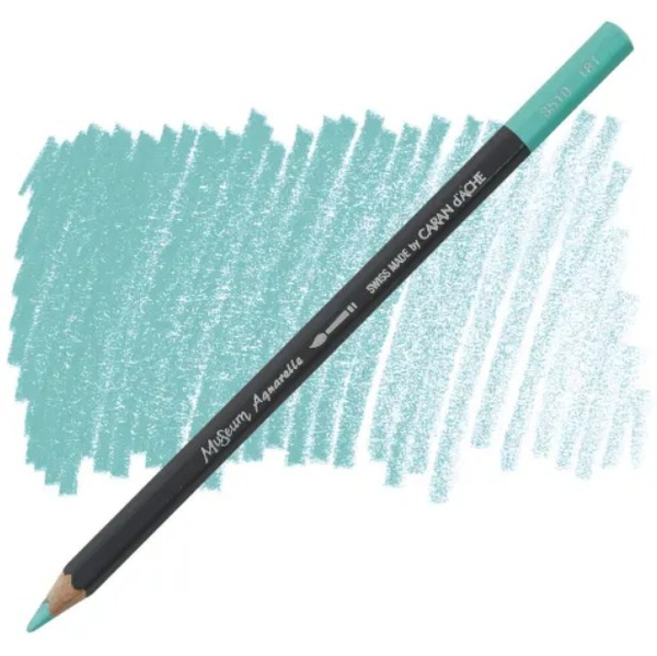  «Олівець Caran d'Ache Museum Aquarelle Light Malachite Green (3510.181)», бренду Caran d'Ache - фото №1