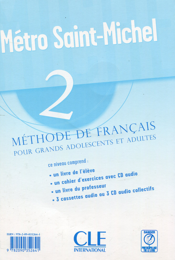 Бумажная книга «Métro Saint Michel 2 - Livre (+ CD audio)», авторов Силви Шмитт, Стефани Сайнтеной - фото №1