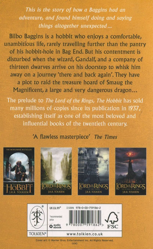 Бумажная книга «The Hobbit», автор Джон Р. Р. Толкин - фото №1