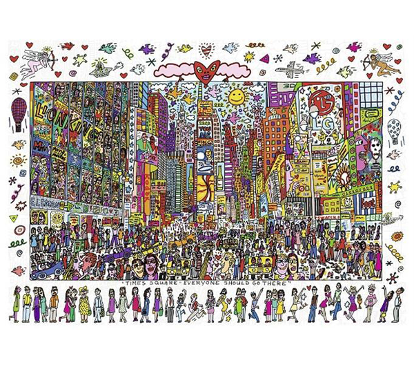  «Пазл Ravensburger Джеймс Риччи Таймс-сквер 1000 элементов (RSV-190690)», бренда Ravensburger - фото №1