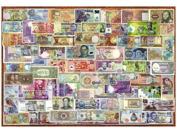  «Пазл Educa Банкноты 1000 элементов (EDU-17659)», бренда Educa - фото №1
