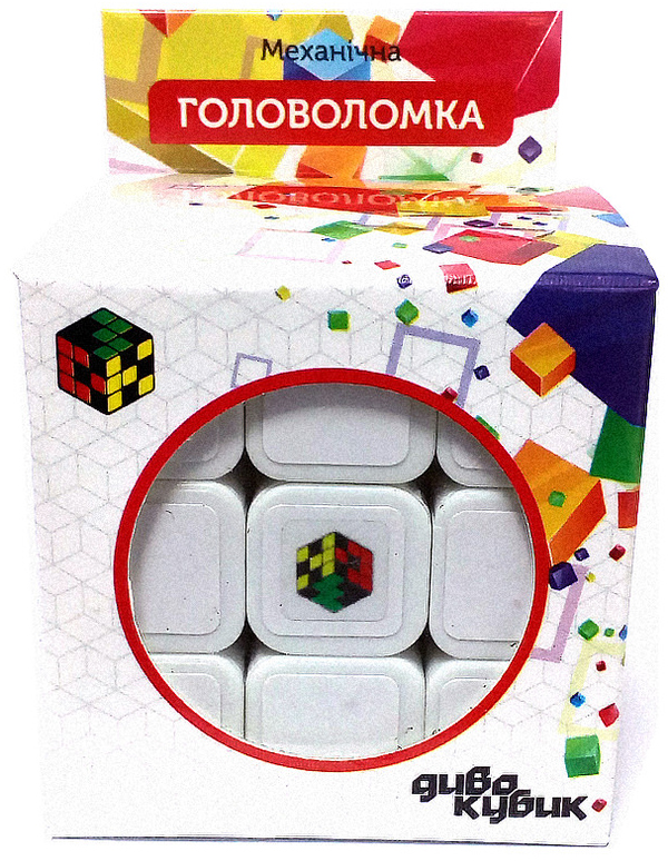  «Кубик Рубика 3х3 Крутиголовка Диво-кубик Белый (7103А-SM-1)», бренда Крутиголовка - фото №1