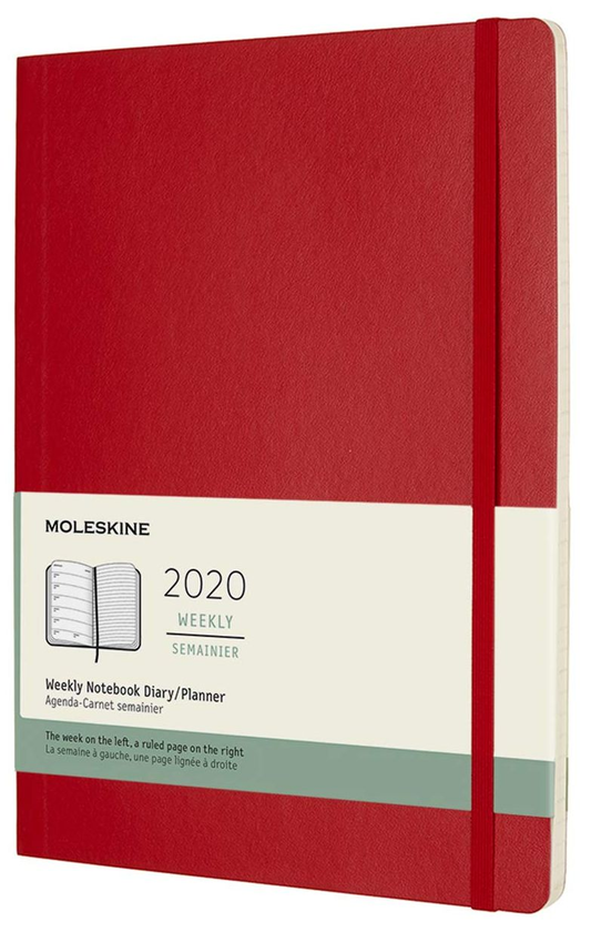  «Еженедельник Moleskine на 2020 год Красный (DSF212WN4Y20)», бренда Moleskine - фото №1