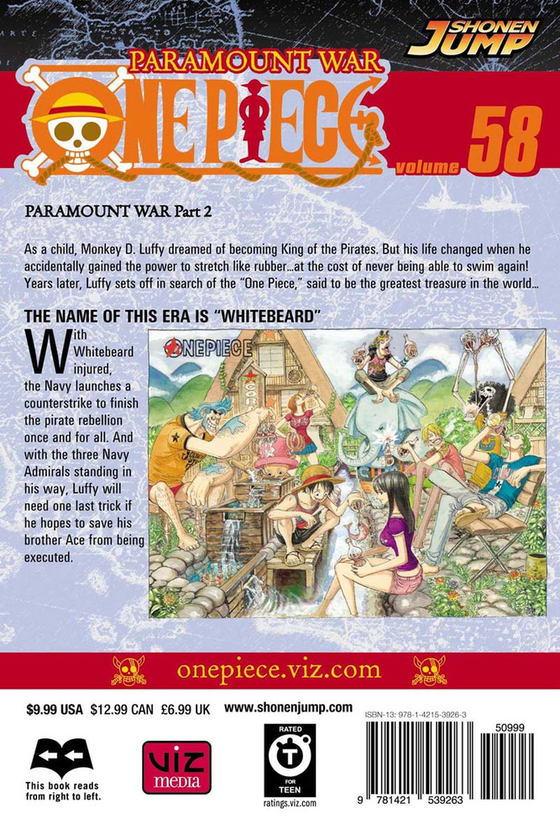 Паперова книга «One Piece. Volume 58», автор Еїтіро Ода - фото №1