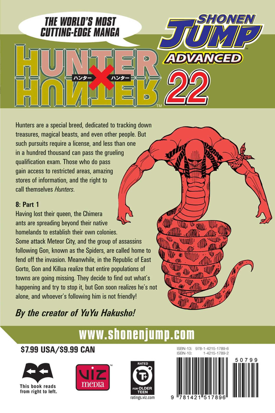 Бумажная книга «Hunter x Hunter. Volume 22», автор Ёсихиро Тогаси - фото №1