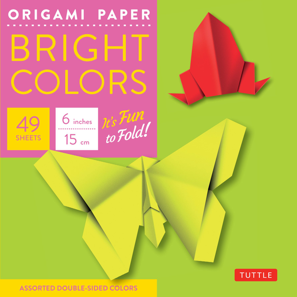 Бумажная книга «Origami Paper. Bright Colors. 49 Sheets» - фото №1