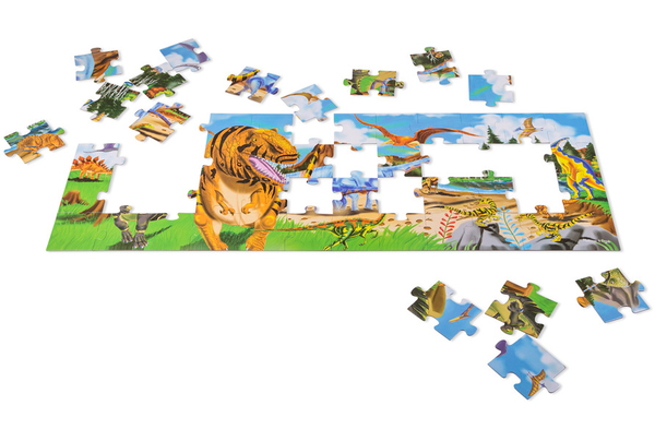  «Підлоговий пазл Melissa&Doug Країна динозаврів 48 елементів (MD10442)», бренду Melissa & Doug - фото №1