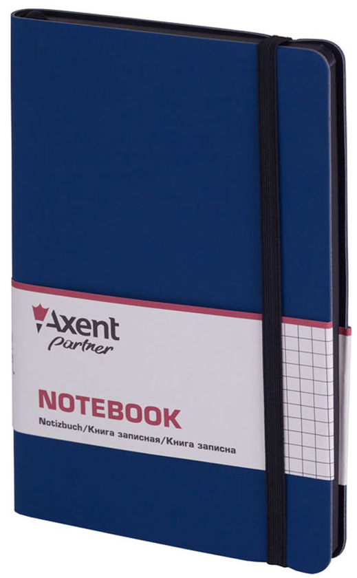  «Книга записная Axent Partner Soft 96 листов в клетку синяя (8206-02-A)», бренда Axent - фото №1