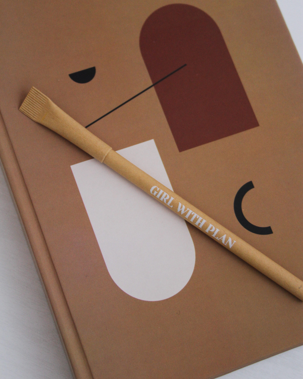 «Эко ручка Your Planner Girl With Plan Крафт (planner33)», бренда Your Planner - фото №1