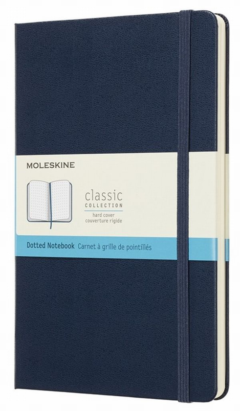  «Блокнот Moleskine Classic средний точка сапфир (QP066B20)», бренда Moleskine - фото №1
