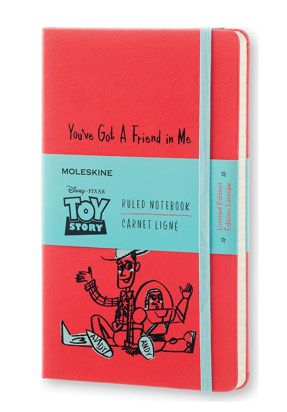  «Блокнот Moleskine Toy Story средний линейка красный (LETSQP060)», бренда Moleskine - фото №1