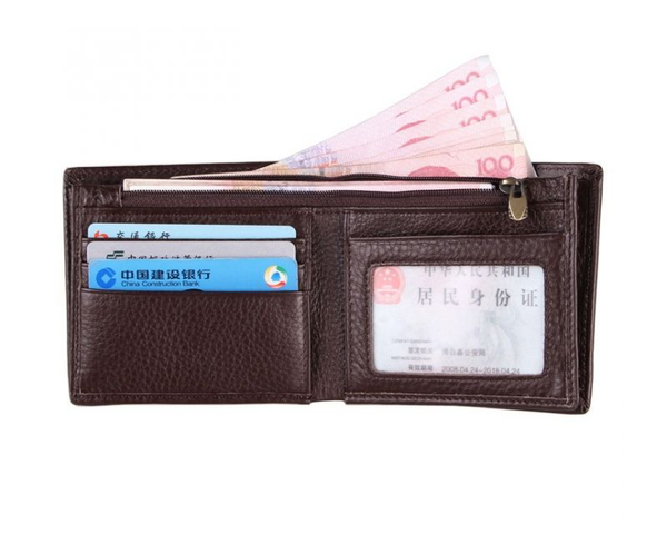 «Портмоне шкіряне коричневе Tiding Bag (8056C)», бренду Tiding Bag - фото №1