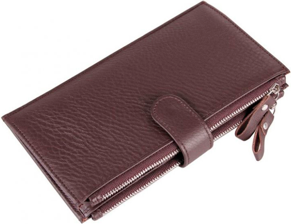 «Портмоне шкіряне коричневе Tiding Bag (8057C)», бренду Tiding Bag - фото №1