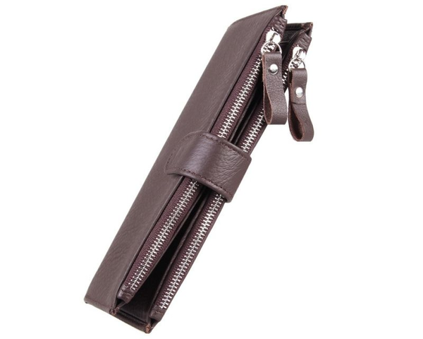 «Портмоне шкіряне коричневе Tiding Bag (8057C)», бренду Tiding Bag - фото №1