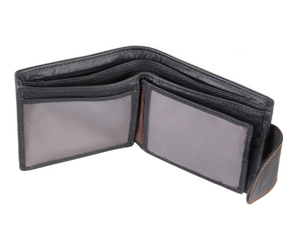 «Портмоне шкіряне чорне Tiding Bag (8060A)», бренду Tiding Bag - фото №1