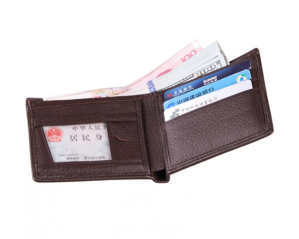 «Портмоне шкіряне коричневе Tiding Bag (8062C)», бренду Tiding Bag - фото №1