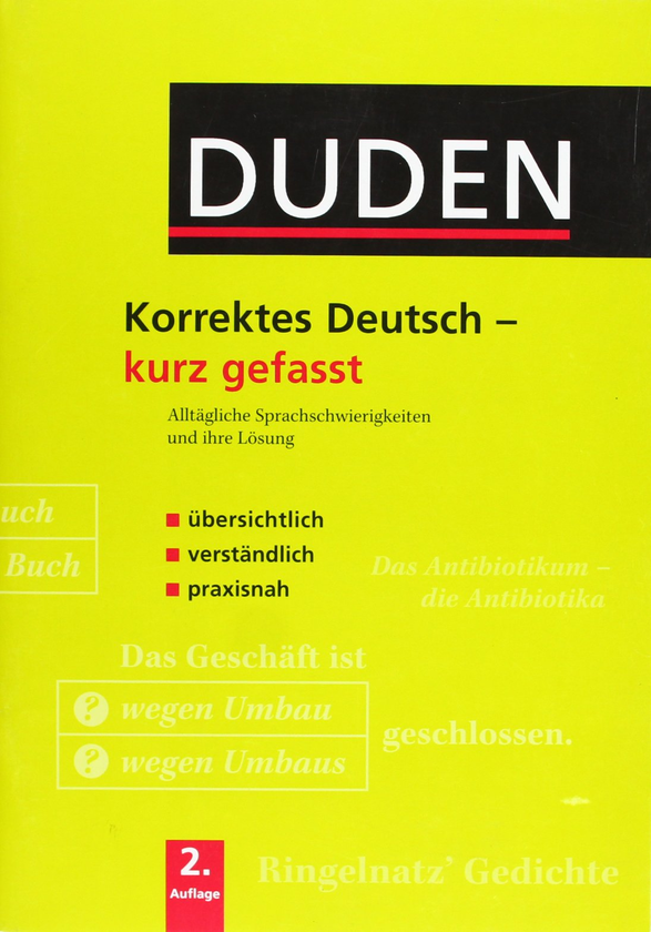 Паперова книга «Duden, Korrektes Deutsch - kurz gefasst » - фото №1