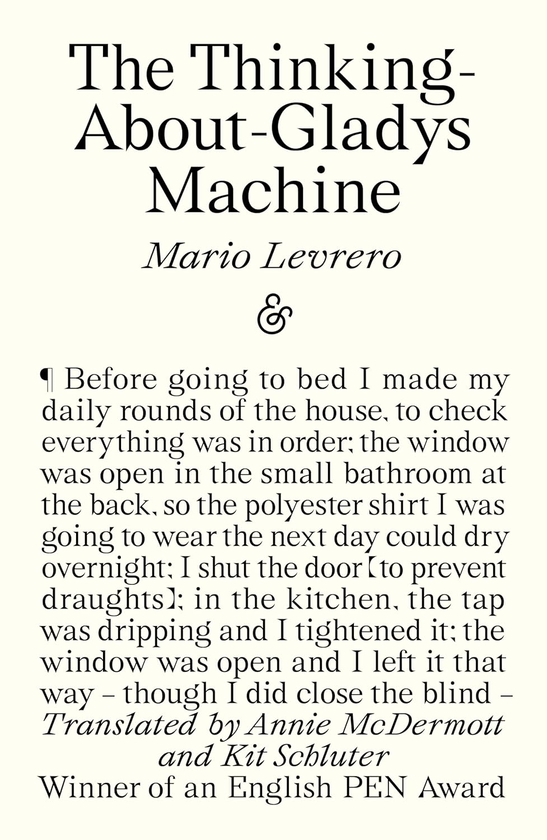 Бумажная книга «The Thinking-About-Gladys Machine», автор Марио Левреро - фото №1