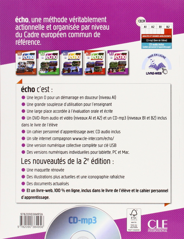 Паперова книга «Echo B2 - 2ème édition», автор Джекі Жирарде - фото №1