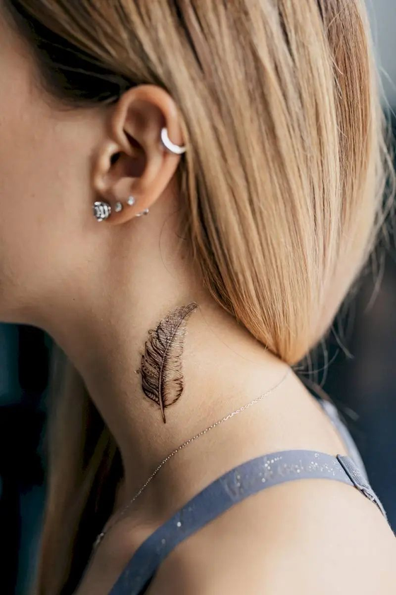  «Тимчасове тату Tattooshka Пера з птахами (L-15)», бренда Tattooshka - фото №1
