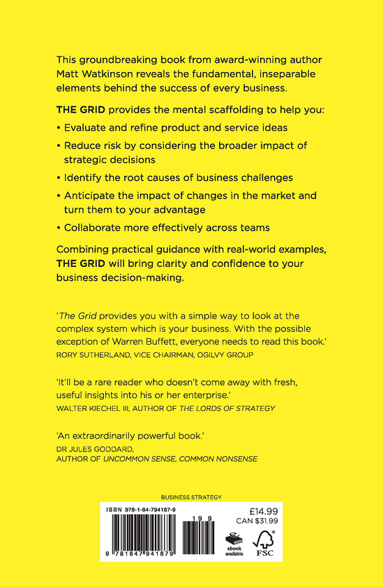 Бумажная книга «The Grid. The Decision-making Tool for Every Business», автор Мэтт Уоткинсон - фото №1
