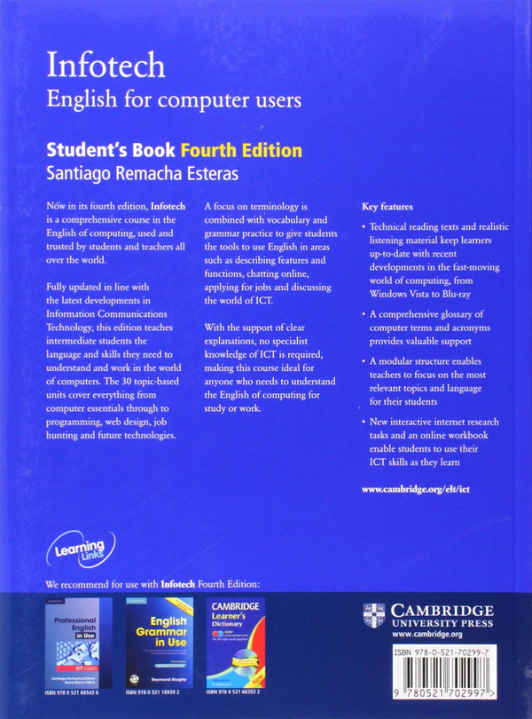 [object Object] «Infotech Student's Book (Cambridge Professional English)» - фото №2 - мініатюра