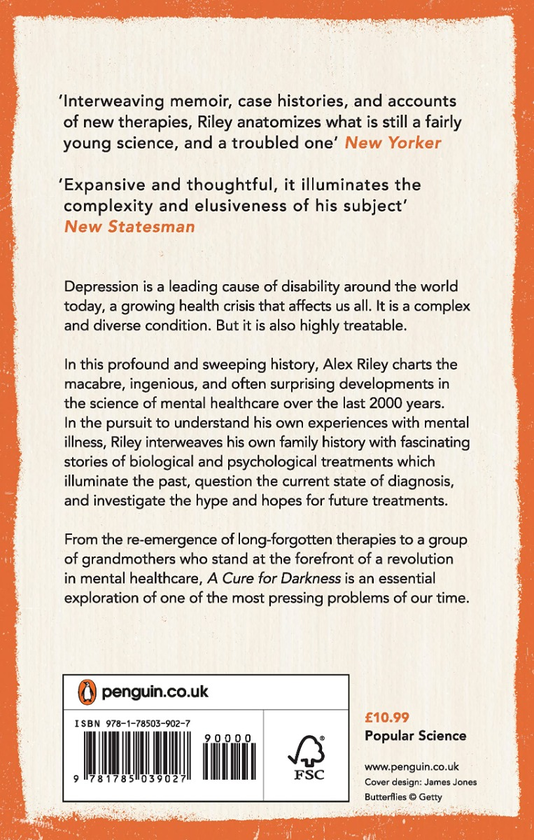 Бумажная книга «A Cure for Darkness. The story of depression and how we treat it», автор Алекс Райли - фото №1