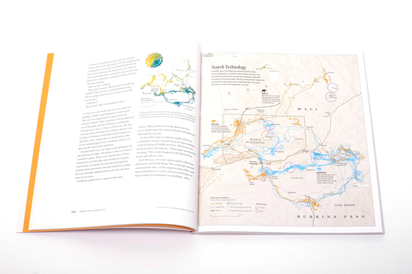 Бумажная книга «Where The Animals Go: Tracking Wildlife with Technology in 50 Maps and Graphics», авторов Джеймс Чешире, Оливер Уберти - фото №1