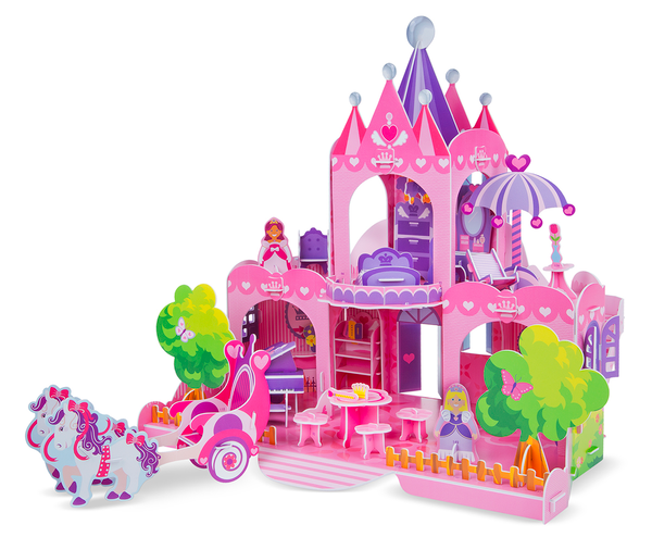  «3D пазли Melissa & Doug Рожевий замок (MD9462)», бренду Melissa & Doug - фото №1