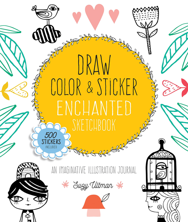Паперова книга «Draw, Color, and Sticker Enchanted Sketchbook», автор Сьюзі Ультман - фото №1