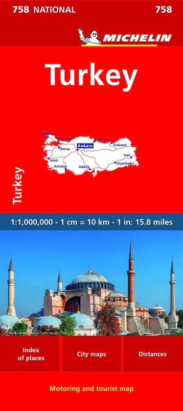 Бумажная книга «Turkey - Michelin National Map 758» - фото №1