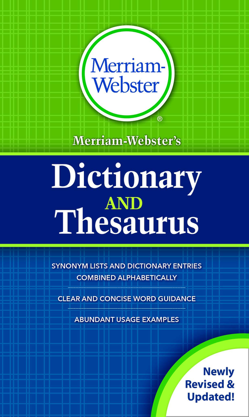 Паперова книга «MerriamWebster's Dictionary and Thesaurus» - фото №1