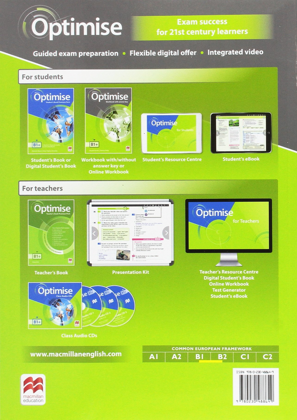 [object Object] «Optimise B1+ Workbook with key», авторов Патриция Рейли, Анжела Бандис - фото №2 - миниатюра