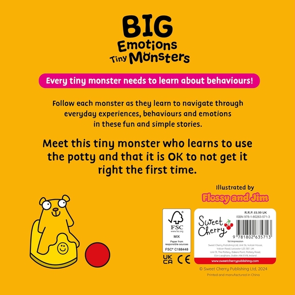 Бумажная книга «Tiny Monsters Use the Loo», автор Sweet Cherry Publishing - фото №1