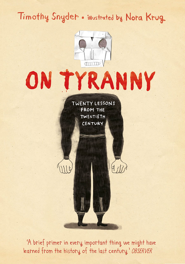 Паперова книга «On Tyranny», автор Тімоті Снайдер - фото №1
