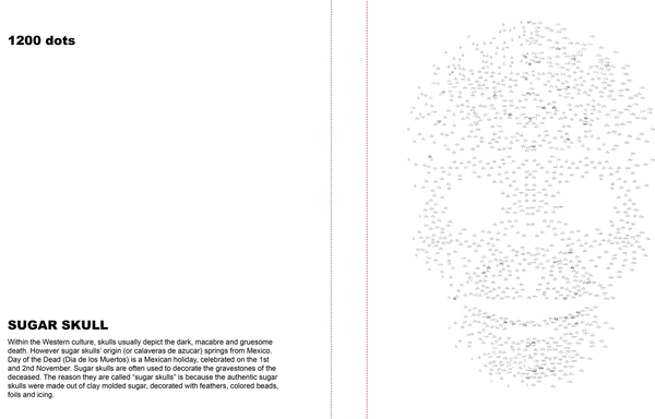 Паперова книга «Extreme Dot-to-dot - Day of the Dead: Create a Masterpiece, Line by Line» - фото №1