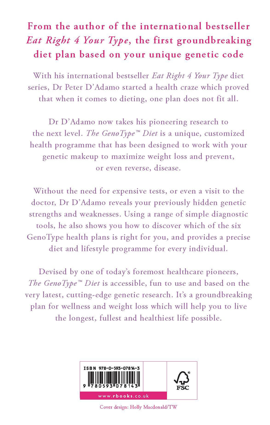 Бумажная книга «The GenoType Diet», авторов Питер Д'Адамо, Кэтрин Уитни - фото №1