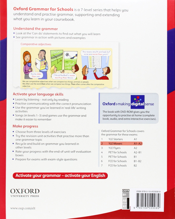 Паперова книга «Oxford Grammar For Schools 2 Student's Book (+ DVD-ROM)», автор Elizabeth Kilbey - фото №1