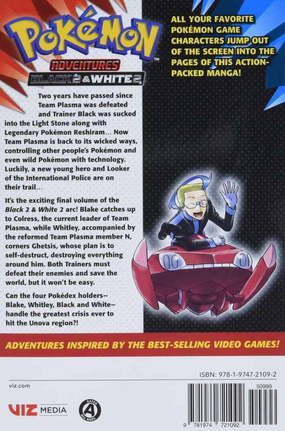 Бумажная книга «Pokemon Adventures: Black 2 & White 2. Volume 4», автор Хиденори Кусака - фото №1
