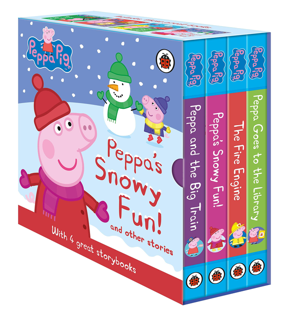 [object Object] «Peppa's Snowy Fun and other stories. Box Set (4-board book slipcase)» - фото №1