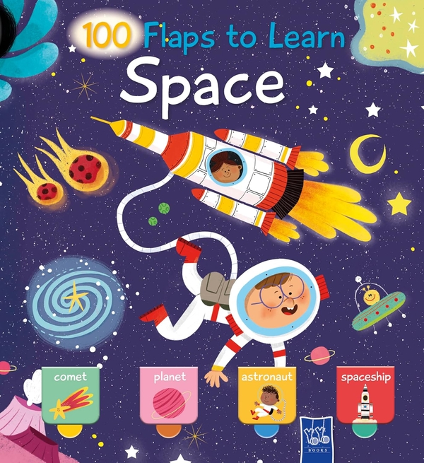 Паперова книга «100 Flaps to Learn. Space», автор Yoyo Books - фото №1