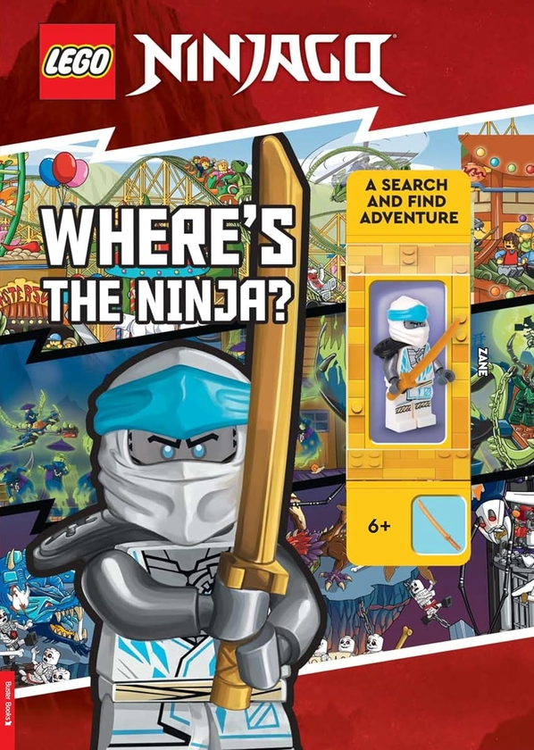 [object Object] «LEGO® NINJAGO®: Where’s the Ninja? A Search and Find Adventure (with Zane minifigure)» - фото №1