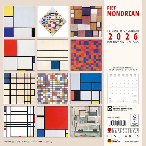 Бумажная книга «Mondrian 2026» - фото №1