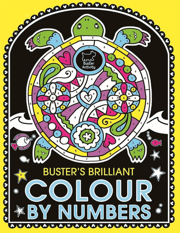 Паперова книга «Buster's Brilliant Colour By Numbers», автор Емілі Твомі - фото №1