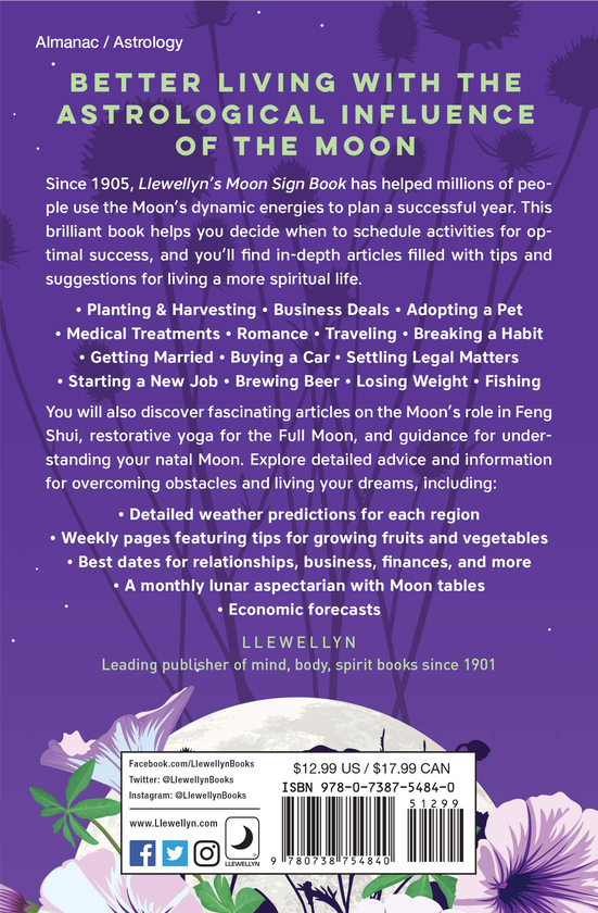 Бумажная книга «Llewellyn's 2021 Moon Sign Book. Plan Your Life by the Cycles of the Moon» - фото №1
