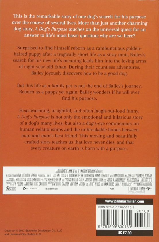 Бумажная книга «A Dog's Purpose», автор У. Брюс Камерон - фото №1